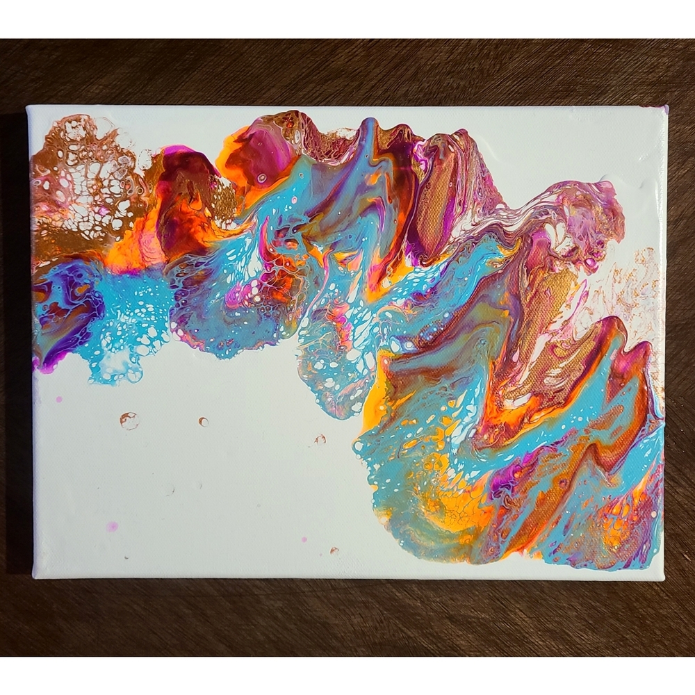 HP!💎 Original, Brightly colored Abstract Painting